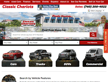 Tablet Screenshot of classicchariots.net